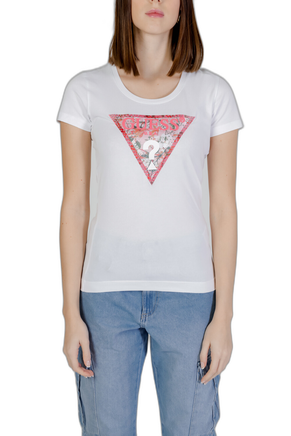 

Футболка женская GUESS с принтом, белый