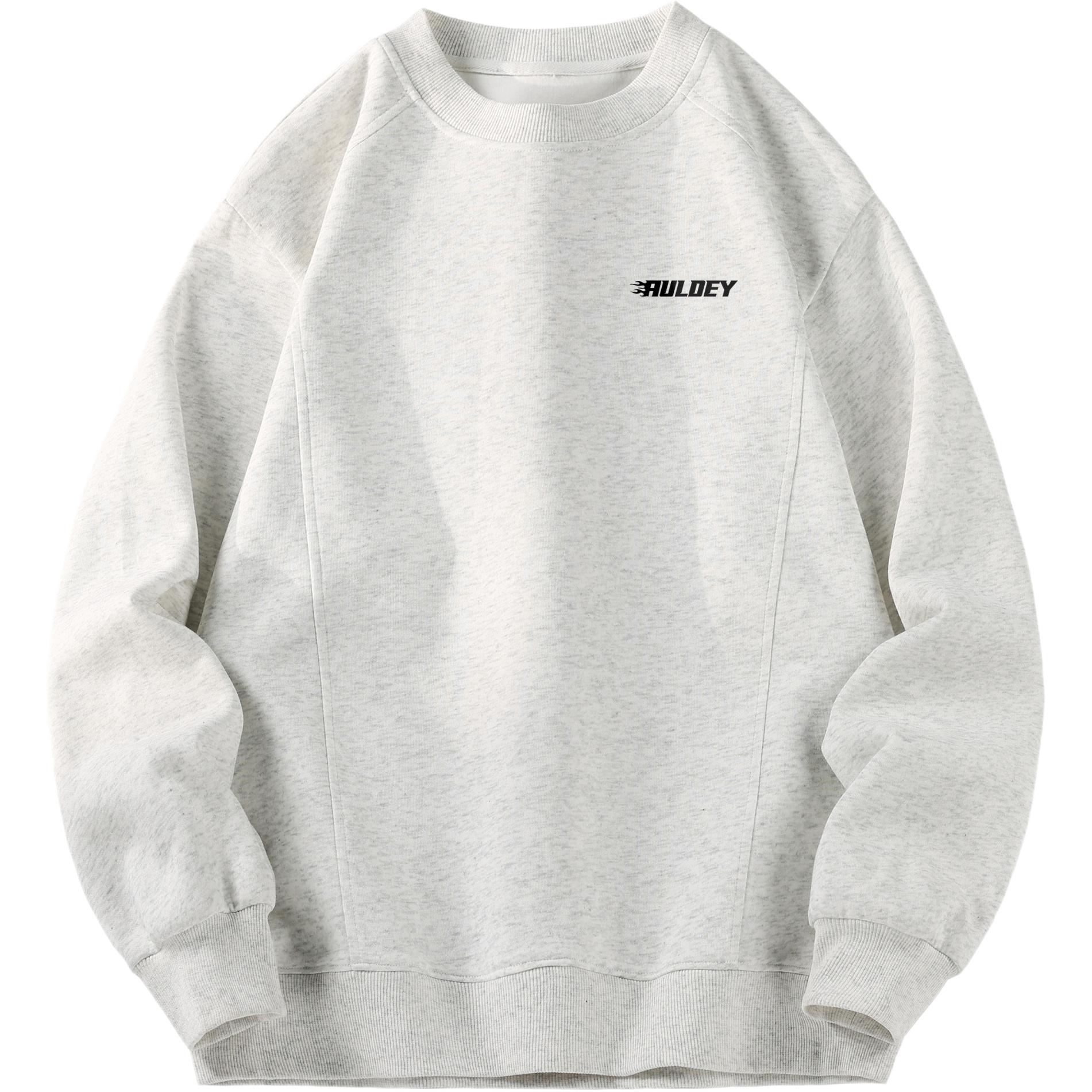 

Свитшот Unisex Crew Neck Moderate Regular AULDEY, белый heather серый