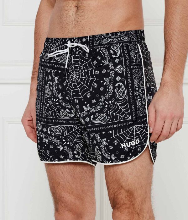 

Шорты для плавания Hugo Bodywear Rik Regular Fit, черный / белый