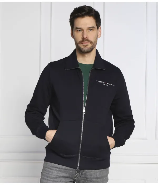 Толстовка с логотипом TOMMY на молнии regular fit Tommy Hilfiger, темно-синий — фото 3