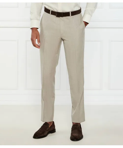 

Шерстяные брюки-чинос от Dandy Slim fit Oscar Jacobson, бежевый