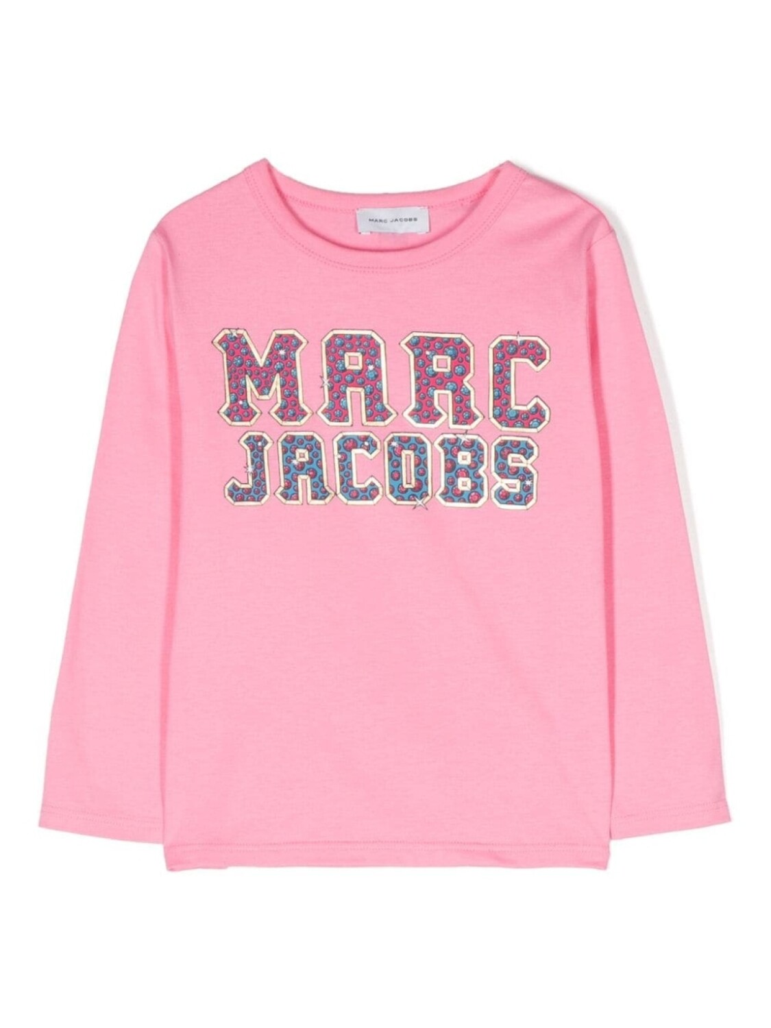 

Marc Jacobs Kids футболка с длинными рукавами и логотипом, розовый