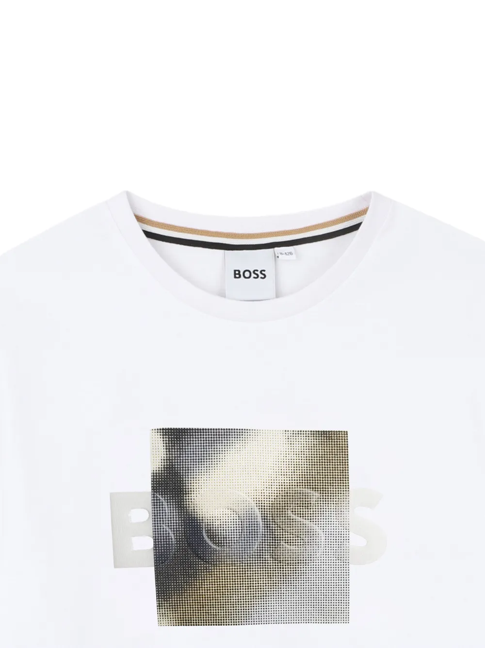 Футболка с графичным принтом Boss Kidswear, белый — фото 3