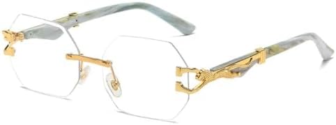 

Солнцезащитные очки без оправы шестиугольной формы, квадратные, для женщин, в стиле ретро, ​​мужские солнцезащитные очки, защита от ультрафиолета UV400 MTZJH, Transparent