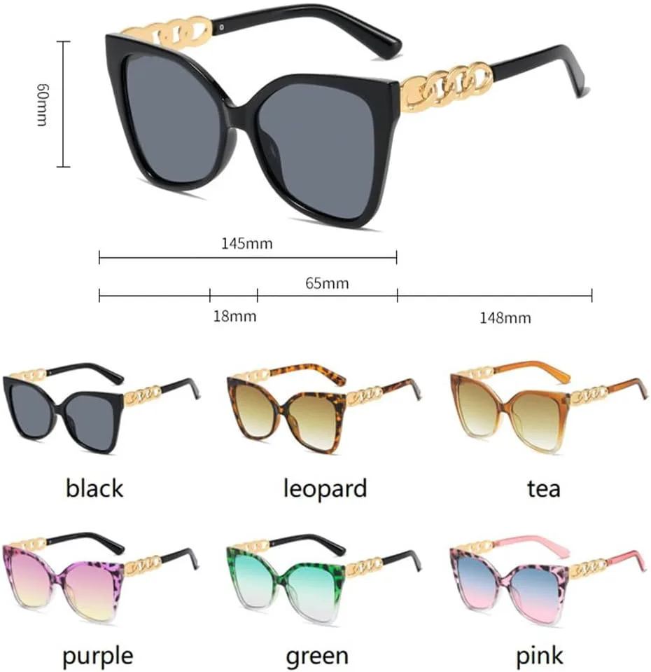 

Винтажные солнцезащитные очки «кошачий глаз» для женщин, градиентная оправа, роскошные солнцезащитные очки с защитой от УФ-излучения UV400 TVTBBVV, Purple