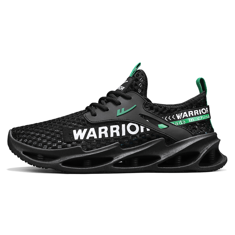 

WARRIOR Износостойкие, легкие, дышащие и нескользящие. Низкие повседневные мужские туфли, черно-белые