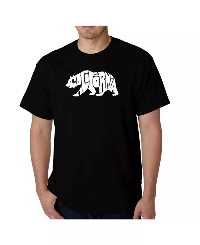 

Футболка мужская Word Art - California Bear LA Pop Art, черный