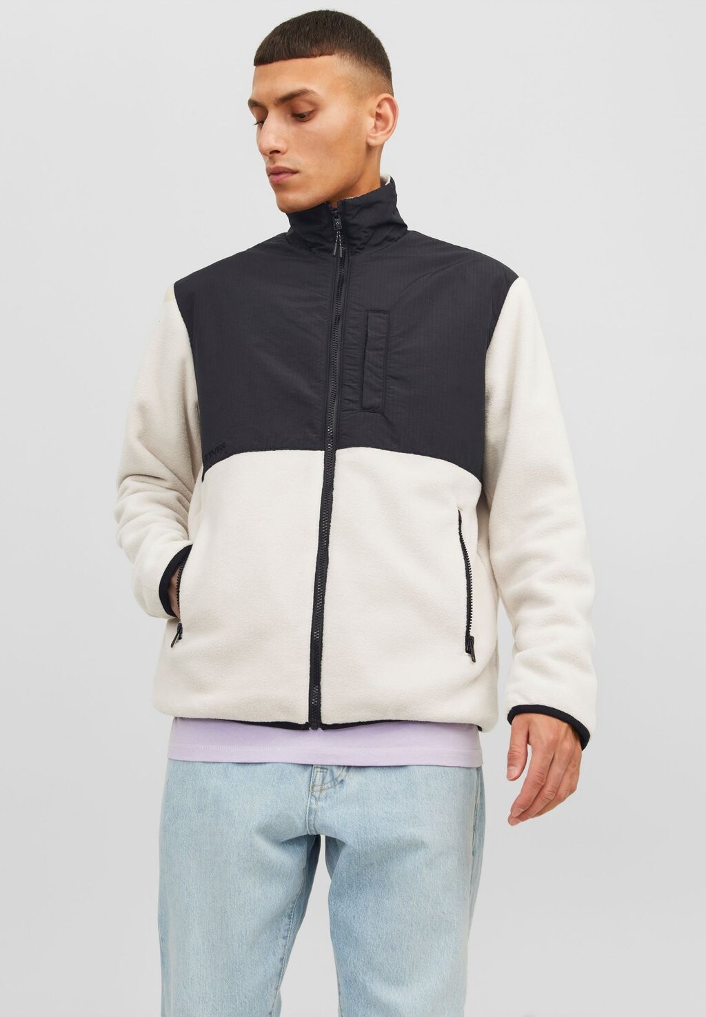 

Флисовая куртка EMARVIN NOOS Jack & Jones, лунный луч