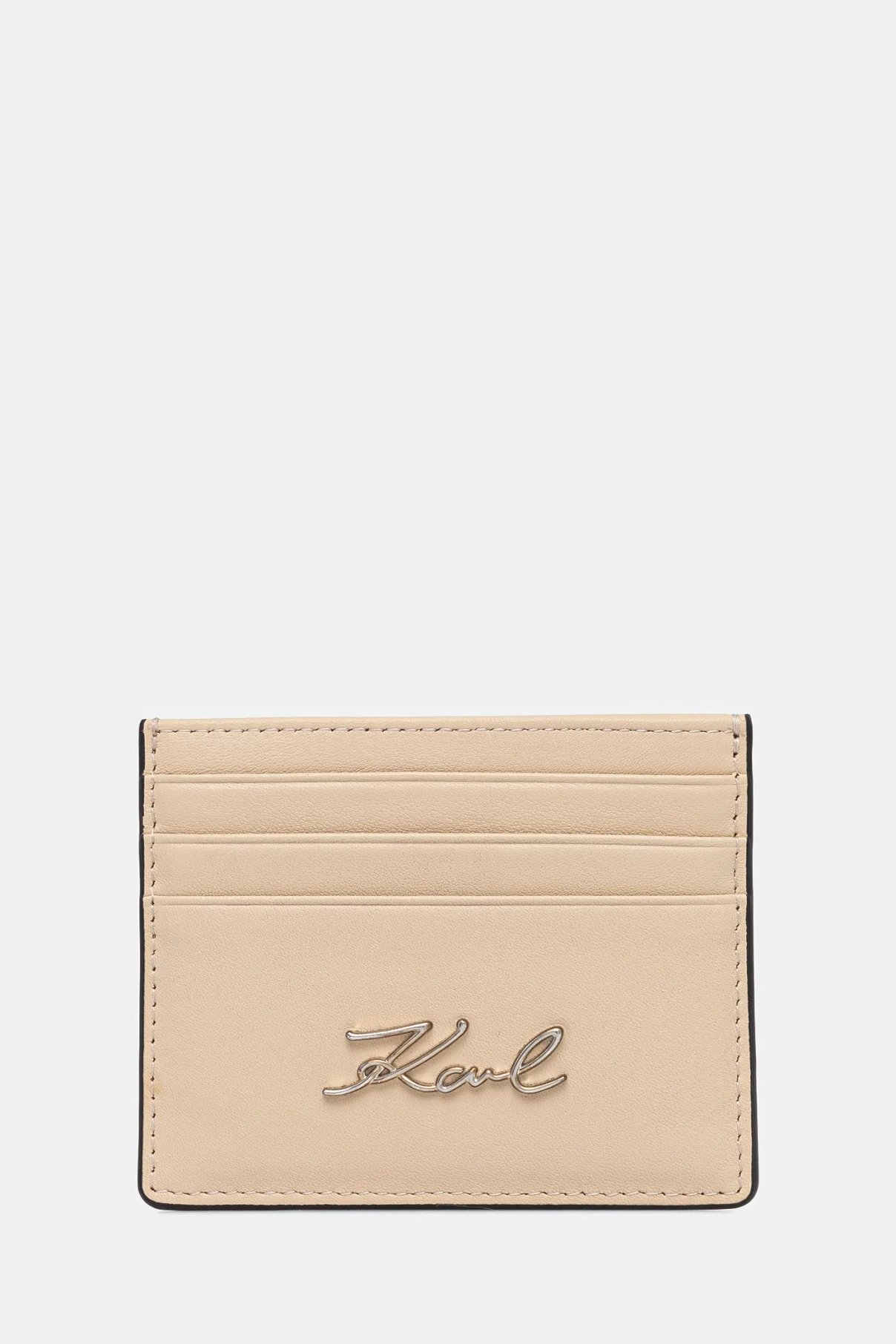

Кожаная визитница Karl Lagerfeld, бежевый