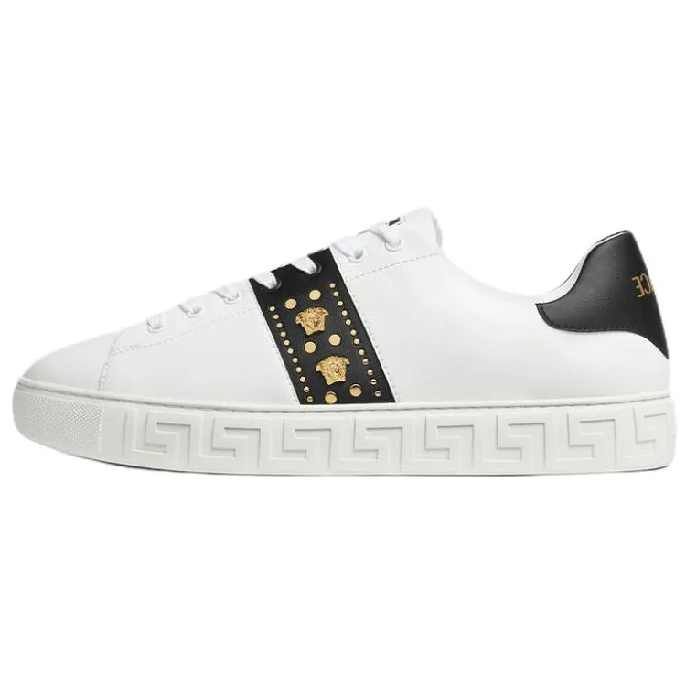 VERSACE Кроссовки Greca Low top для скейтбординга мужские белые