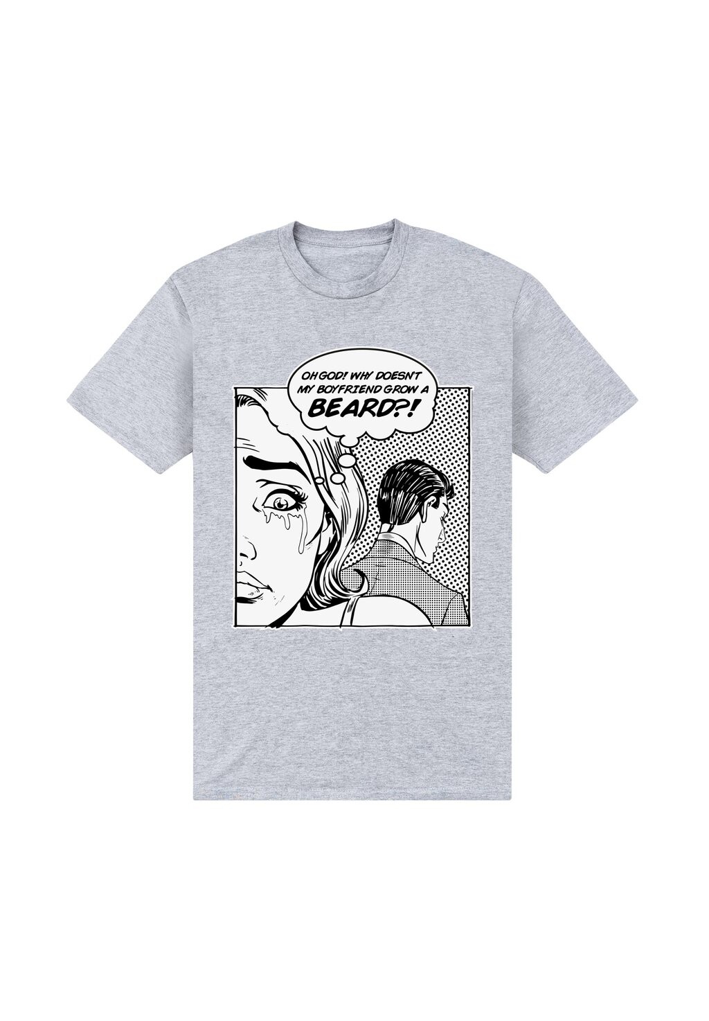 

Футболка с принтом BOYFRIEND BEARD Henry Tiger, цвет Mottled Light Grey