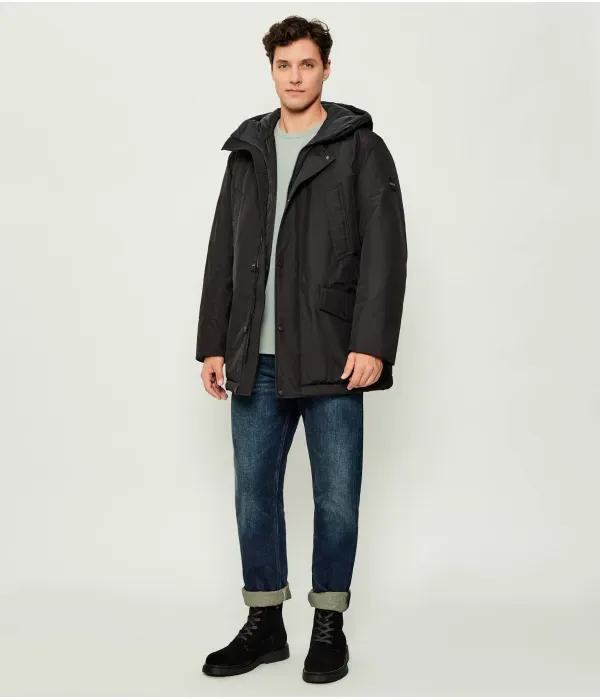 Парка Осиас1 relaxed fit Boss Orange, черный — фото 2