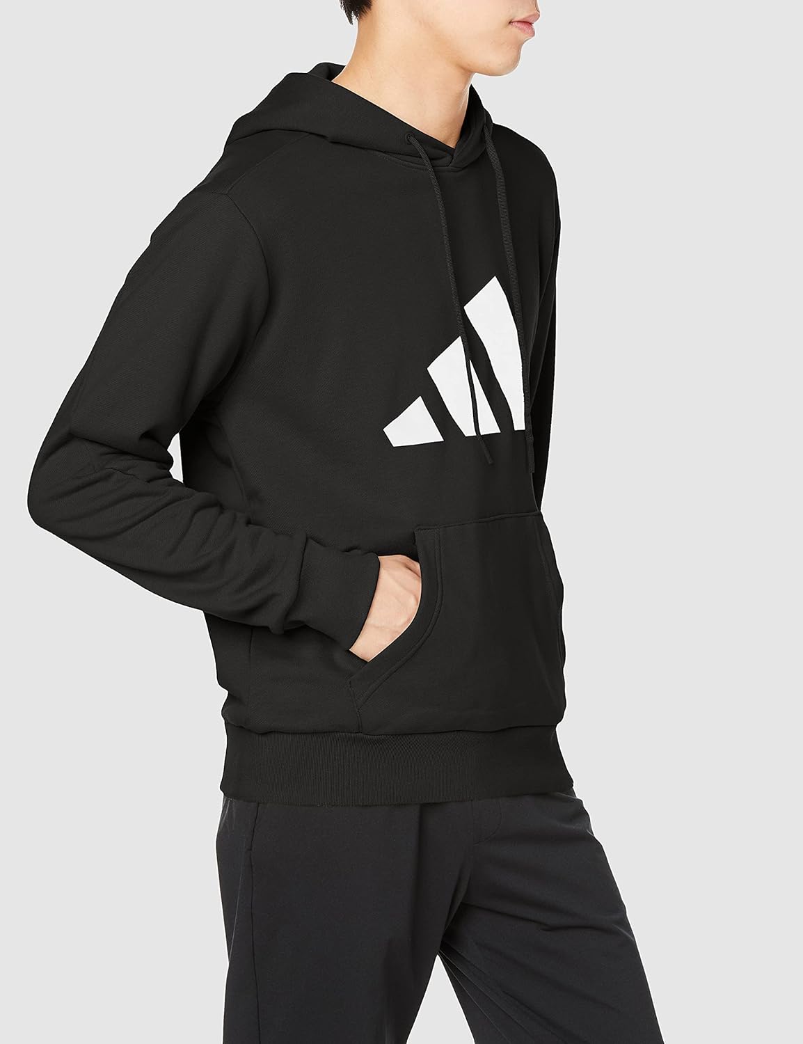 Мужская толстовка Adidas Sportswear Future Icon Logo Graphic Hoodie BP041, черный — фото 4