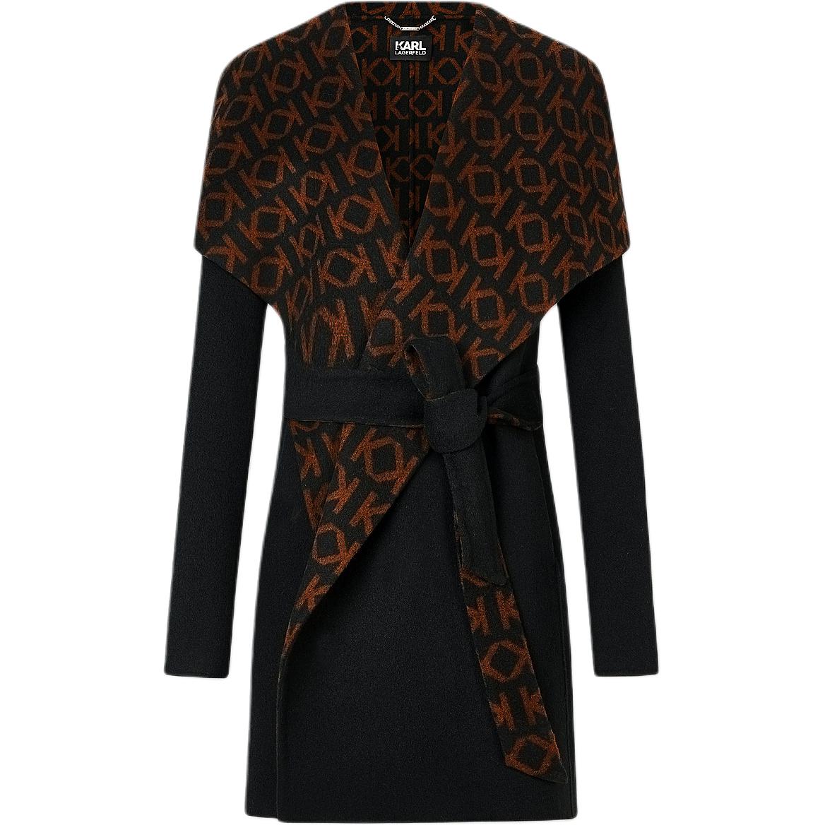 

KARL LAGERFELD / Karl Lagerfeld Jeans Пальто KARL LAGERFELD FW24 женское черное, Black