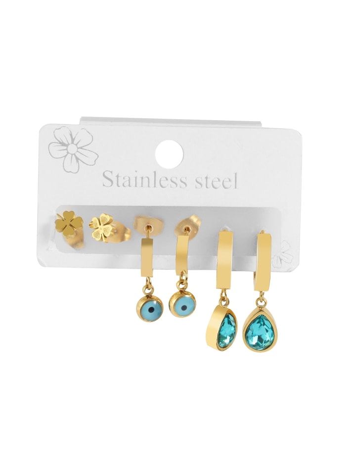 

Adeliás Женский кулон - кулон из нержавеющей стали с золотыми стразами