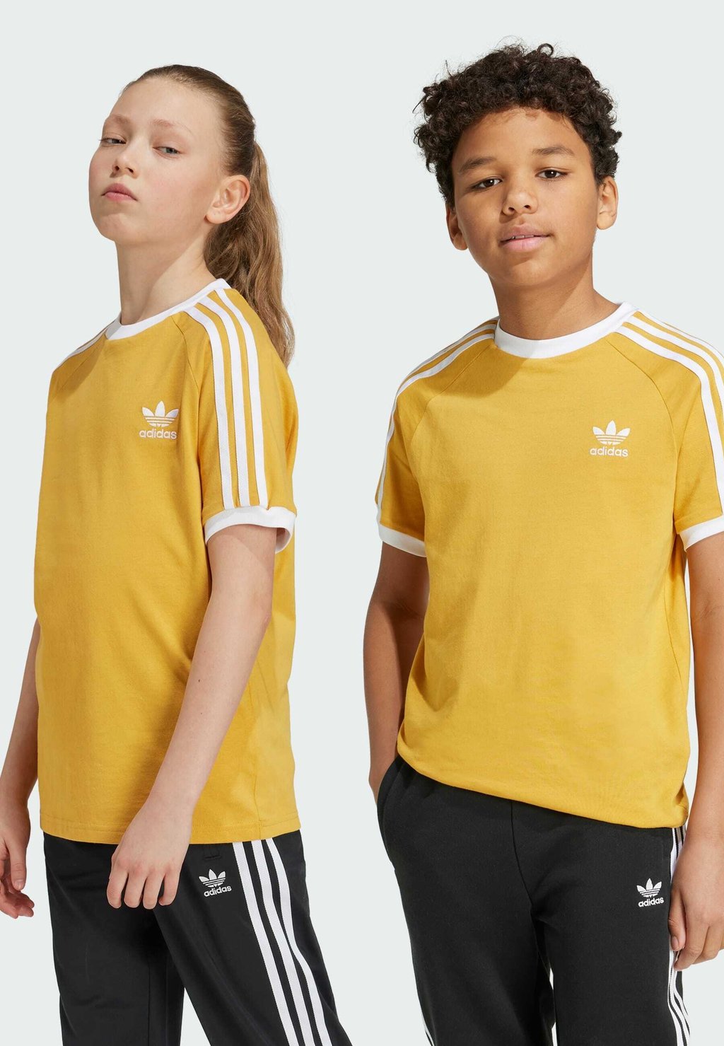 

Футболка с принтом 3 STRIPE TEE adidas Originals, желтый