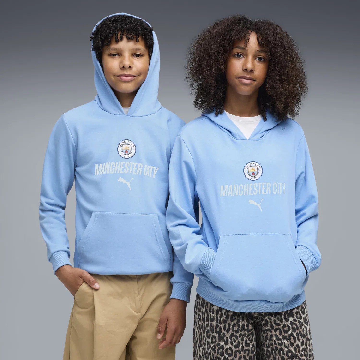 Спортивная толстовка Puma Manchester City FtblCulture светло-голубого цвета — фото 3