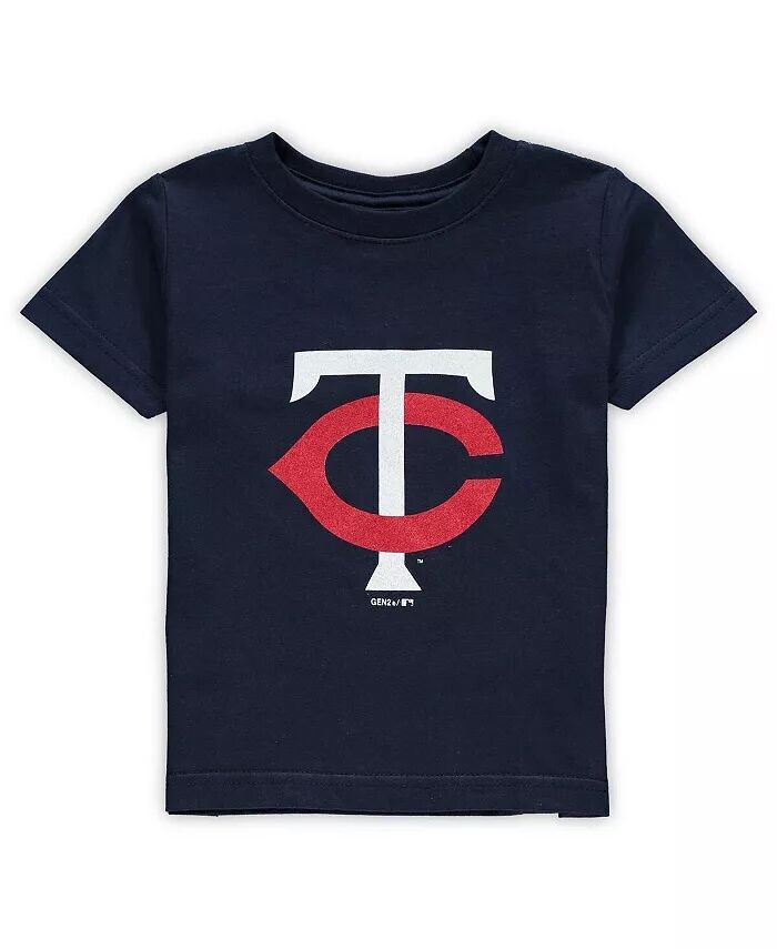 

Темно-синяя футболка с логотипом команды Minnesota Twins Primary Team для мальчиков и девочек Outerstuff, синий