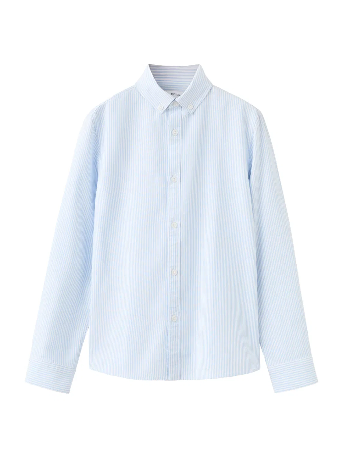 Детская рубашка Mango Kids Regular fit на пуговицах цвет ROXFORDR, светло-голубой