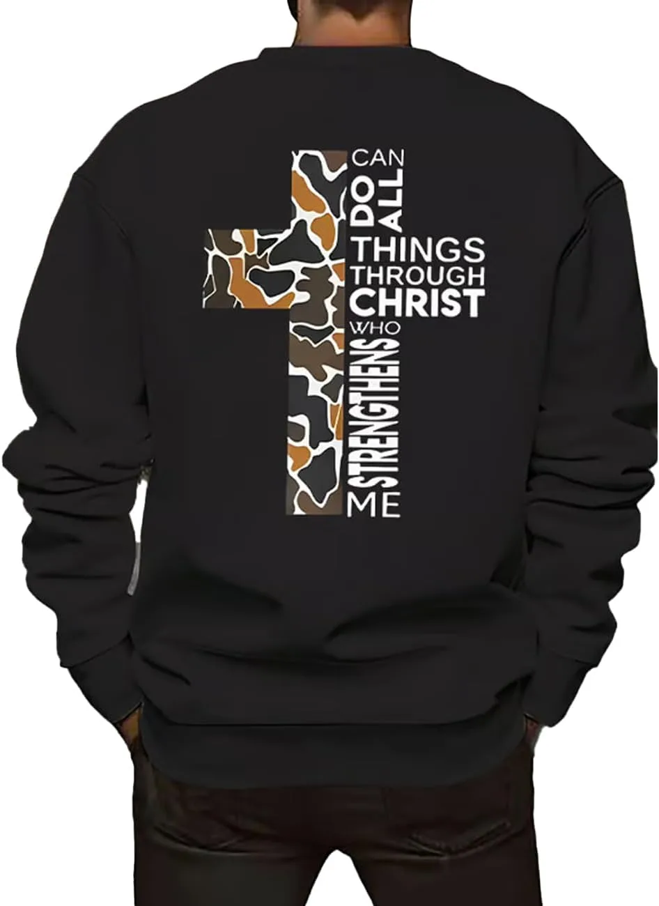 

Мужская толстовка Christian I Can Do All Things Through Christ Who Strengthens Me CIVIZIPET