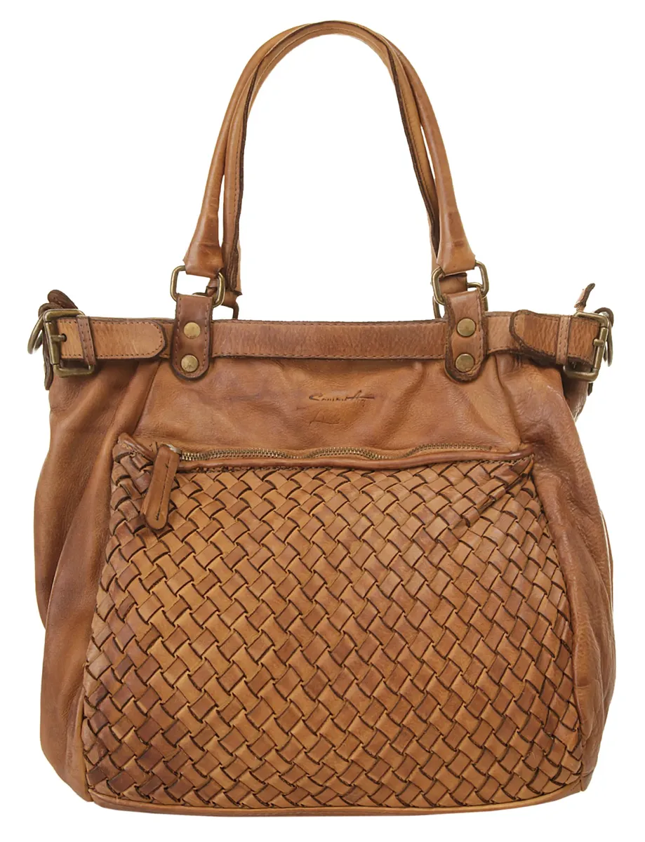 

Шоппер Samantha Look, натуральная кожа, производство Италия, цвет Cognac