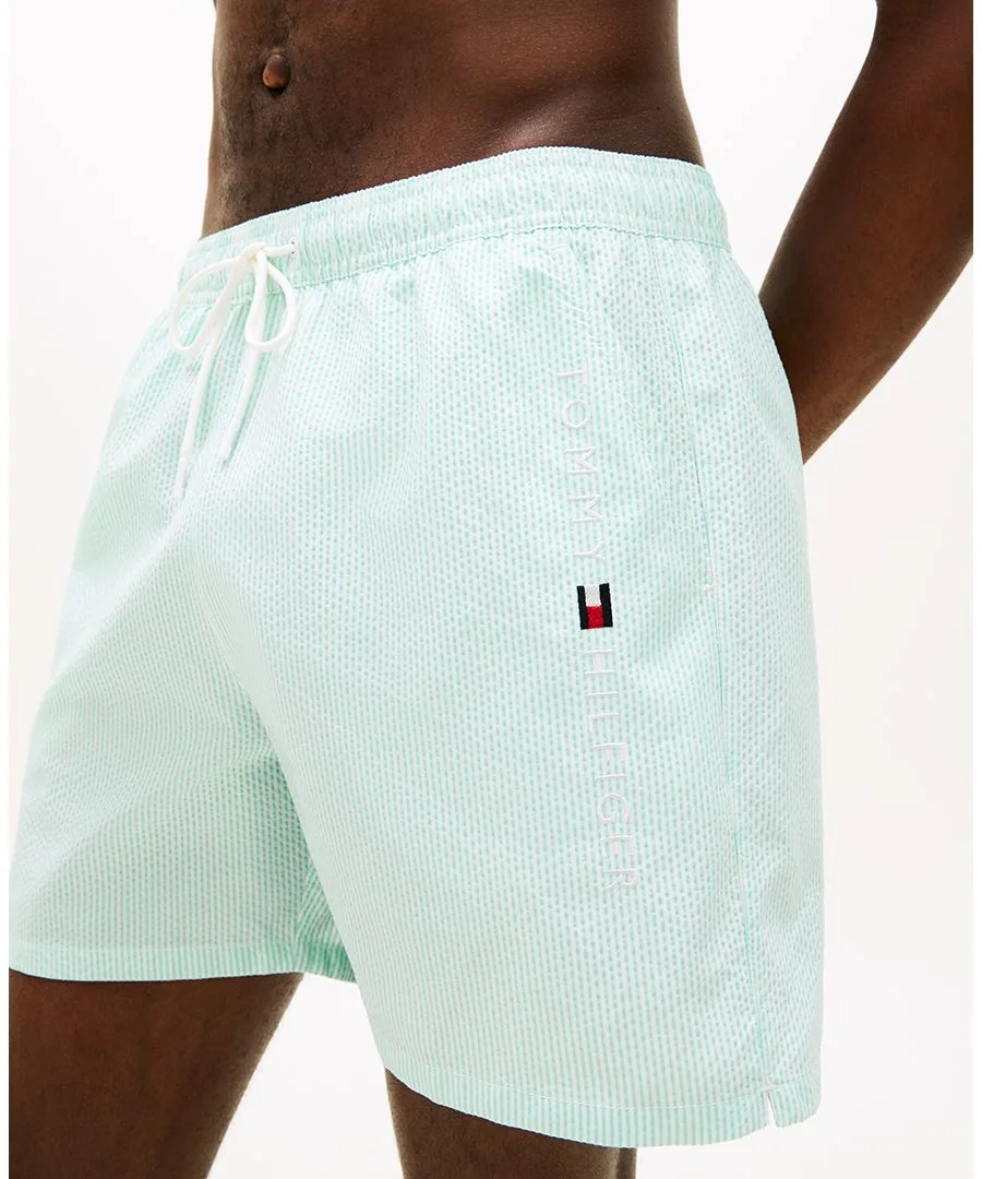 Мужские плавки на шнуровке с застежкой-молнией и карманами Tommy Hilfiger, Arctic Aqua — фото 3