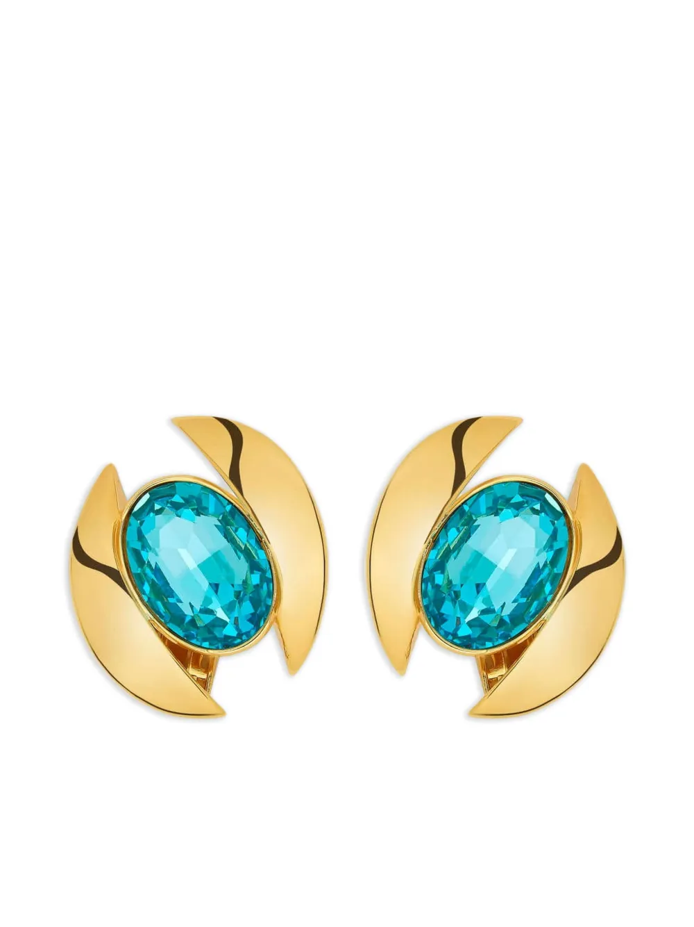 

Серьги с кристаллами Oscar de la Renta, золотой