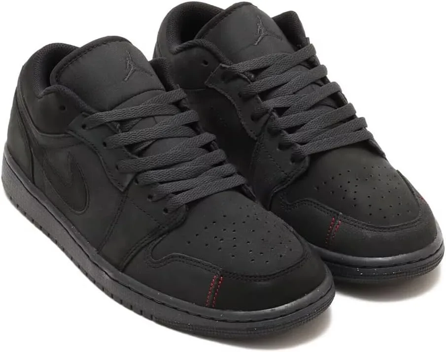 Мужские баскетбольные кроссовки Nike Air Jordan 1 Low, черный/красный/серый — фото 2