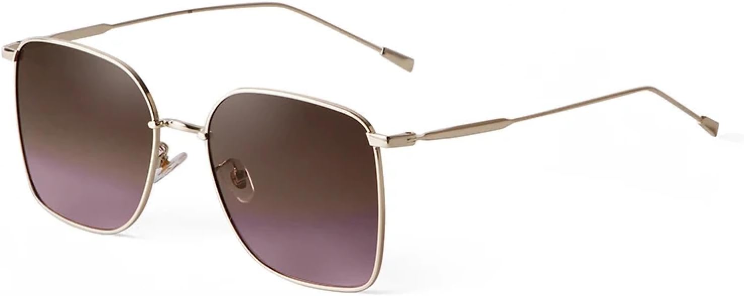 

Металлические квадратные солнцезащитные очки для мужчин и женщин, модные большие очки-авиаторы, классические черные очки-авиаторы для вождения и путешествий WNCKSQ, C6