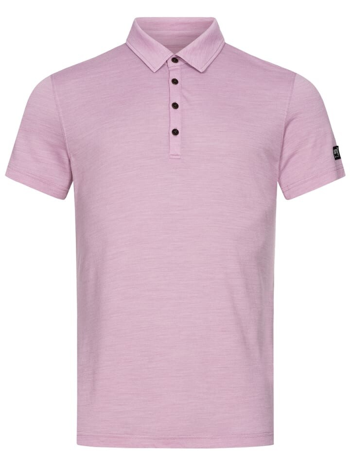 

Функциональная рубашка super.natural Merino Polo M TRAVEL POLO, цвет dunkelrosa