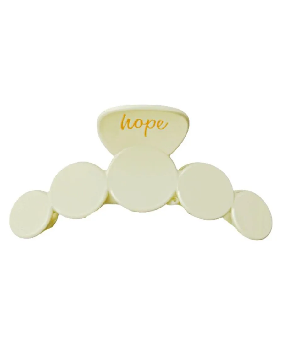 Headbands of Hope Заколка-крабик с матовым точечным рисунком для женщин - кремового цвета
