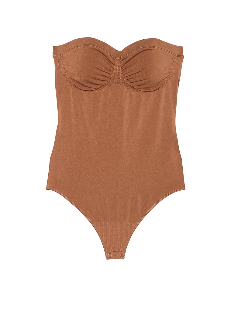 Корректирующее белье от Victoria Seamless Shaping боди без бретелек Victoria'S Secret, коричневый — фото 4
