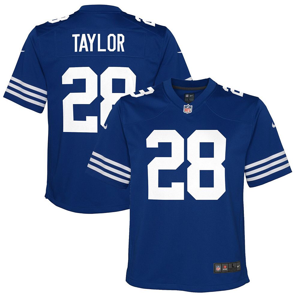 

Молодежная майка Nike Jonathan Taylor Royal Indianapolis Colts Альтернативная игра, цвет Clt Blue