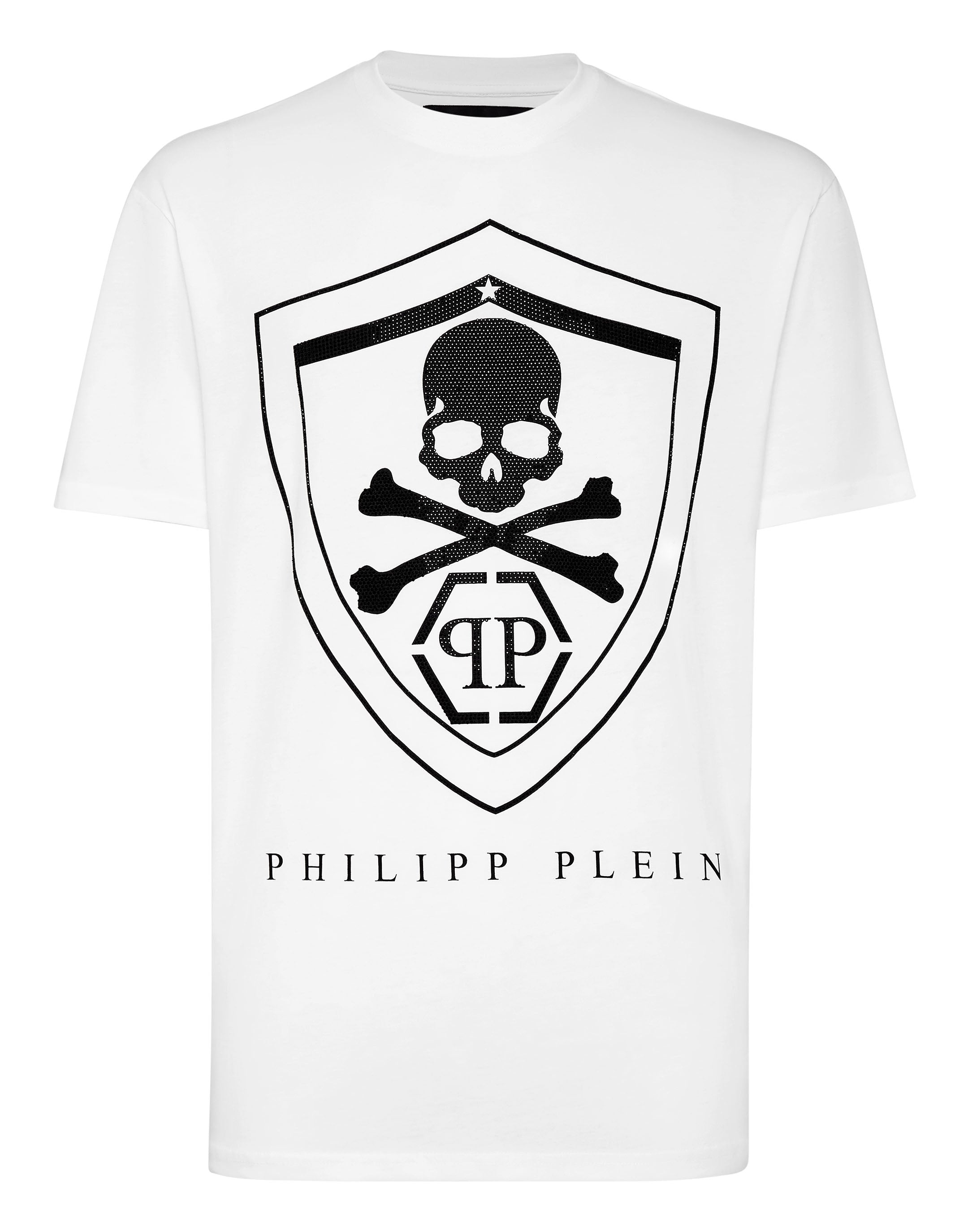 

Футболка с круглым вырезом SS Philipp Plein, белый