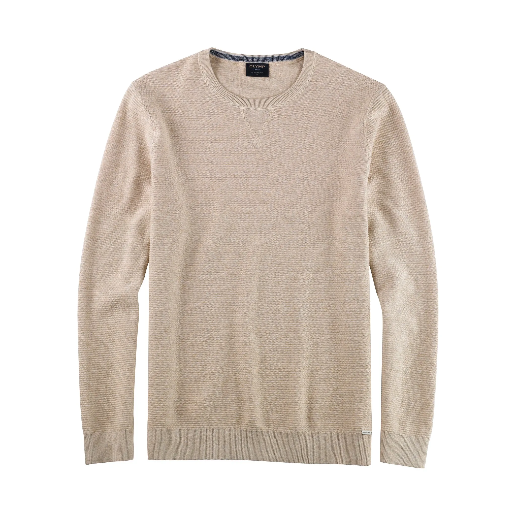 

OLYMP Свитер с круглым вырезом "OLYMP Knit Casual", бежевый