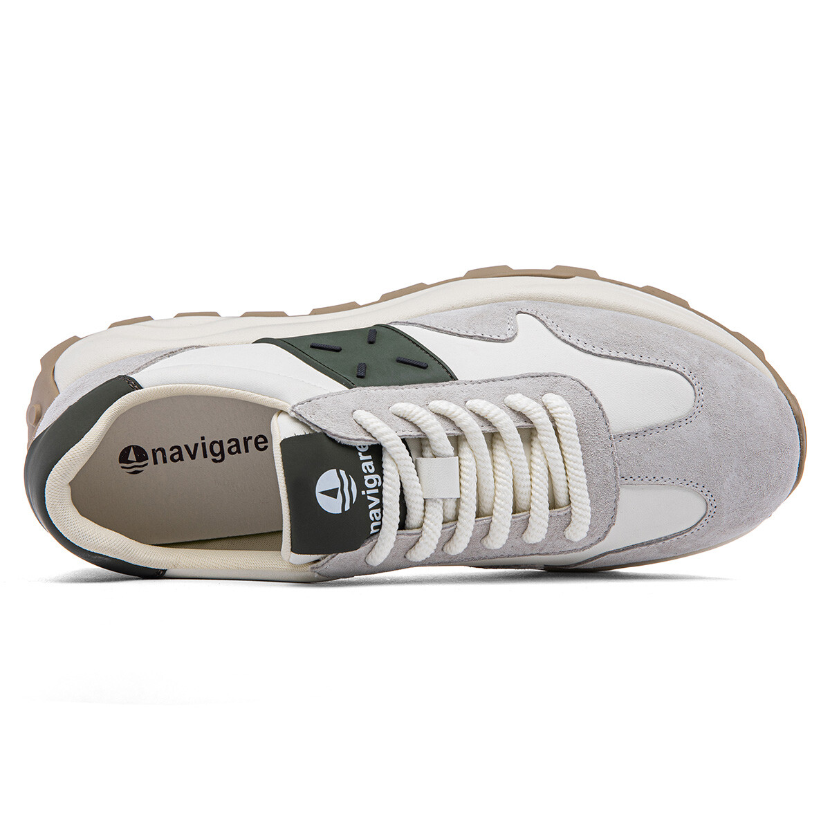 Кроссовки NAVIGARE Lifestyle Shoes Men Low-top, черный/зеленый — фото 4
