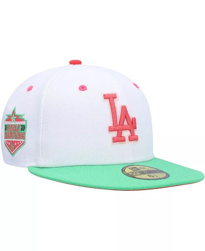 

Мужская белая, зеленая приталенная шляпа Los Angeles Dodgers Watermelon Lolli 59FIFTY New Era