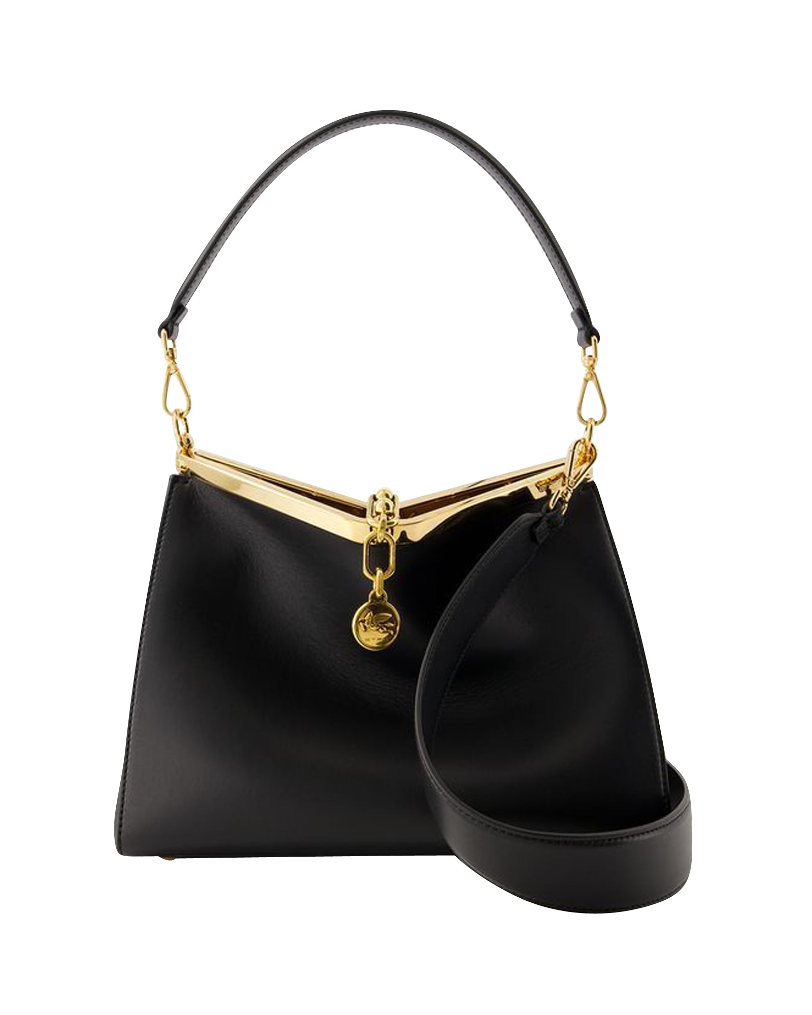 

Сумка хобо Pelle Unita от Etro из кожи черного цвета