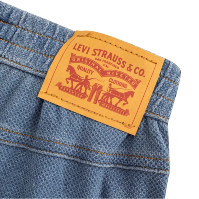 Детская короткая футболка moderate Levis, бледно-голубой — фото 3