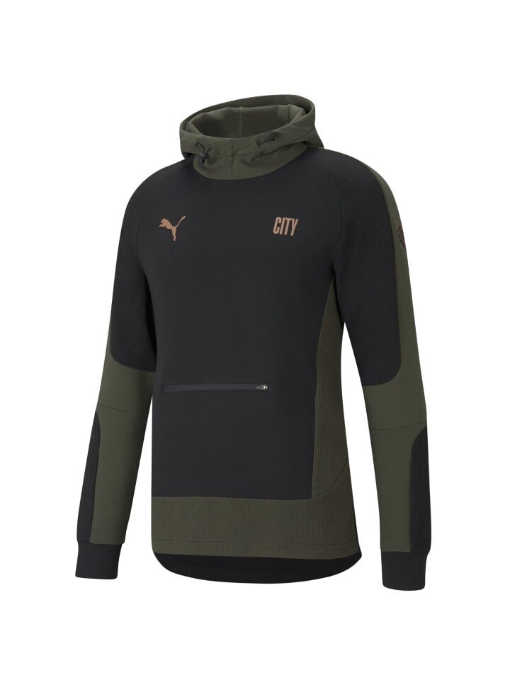 

Пуловер Puma Hoodie Manchester City Evostripe, черный