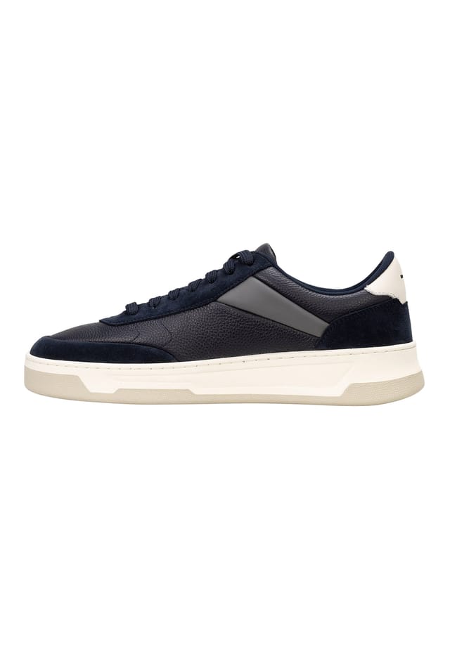 Кроссовки - baltimore tenn sdltb low shoe из натуральной кожи с логотипом Boss, синий — фото 4