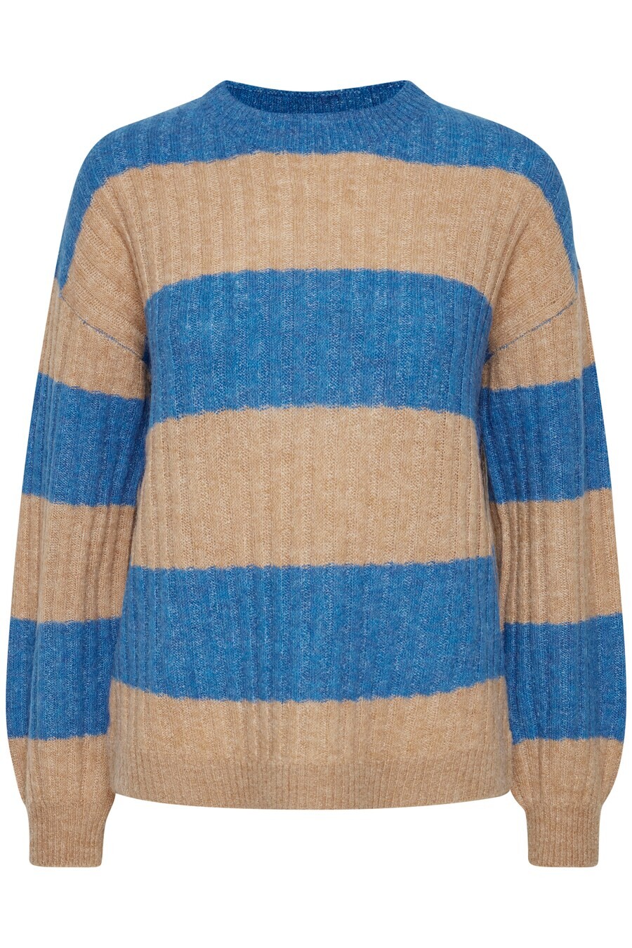 

Тонкий вязаный свитер ICHI Sweater KAMARA, цвет beige/blue