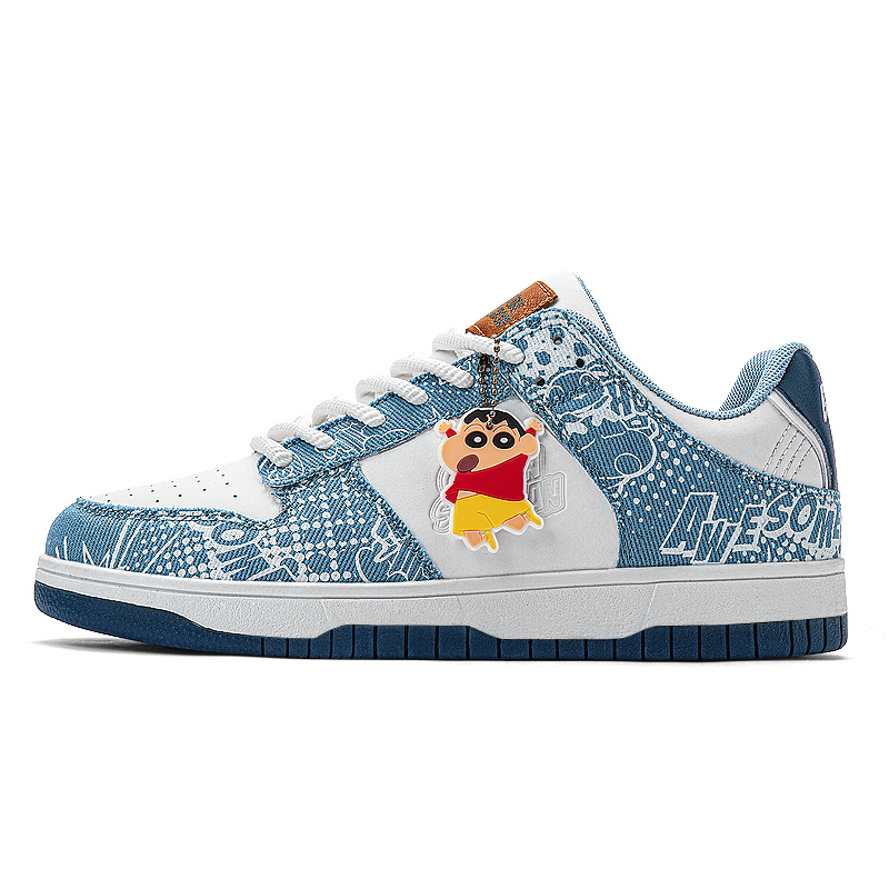 

Кроссовки Crayon Shinchan/Crayon Shinchan Skateboarding Shoes Unisex Low-top, серый