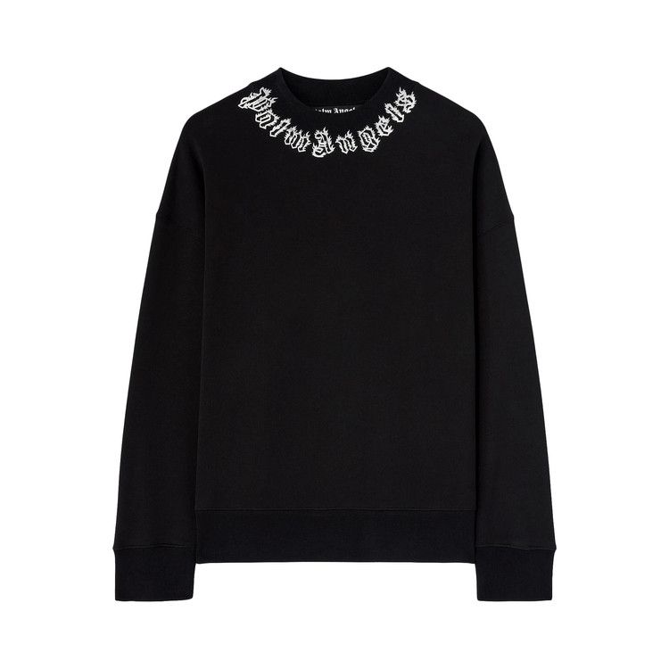 

Свитер Palm Angels Neck Logo Crew, Black/Off White