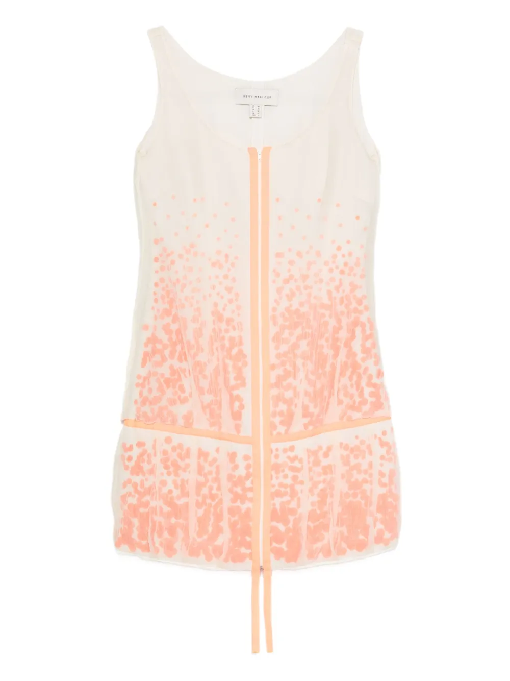 

Платье мини на молнии Gemy Maalouf, белый