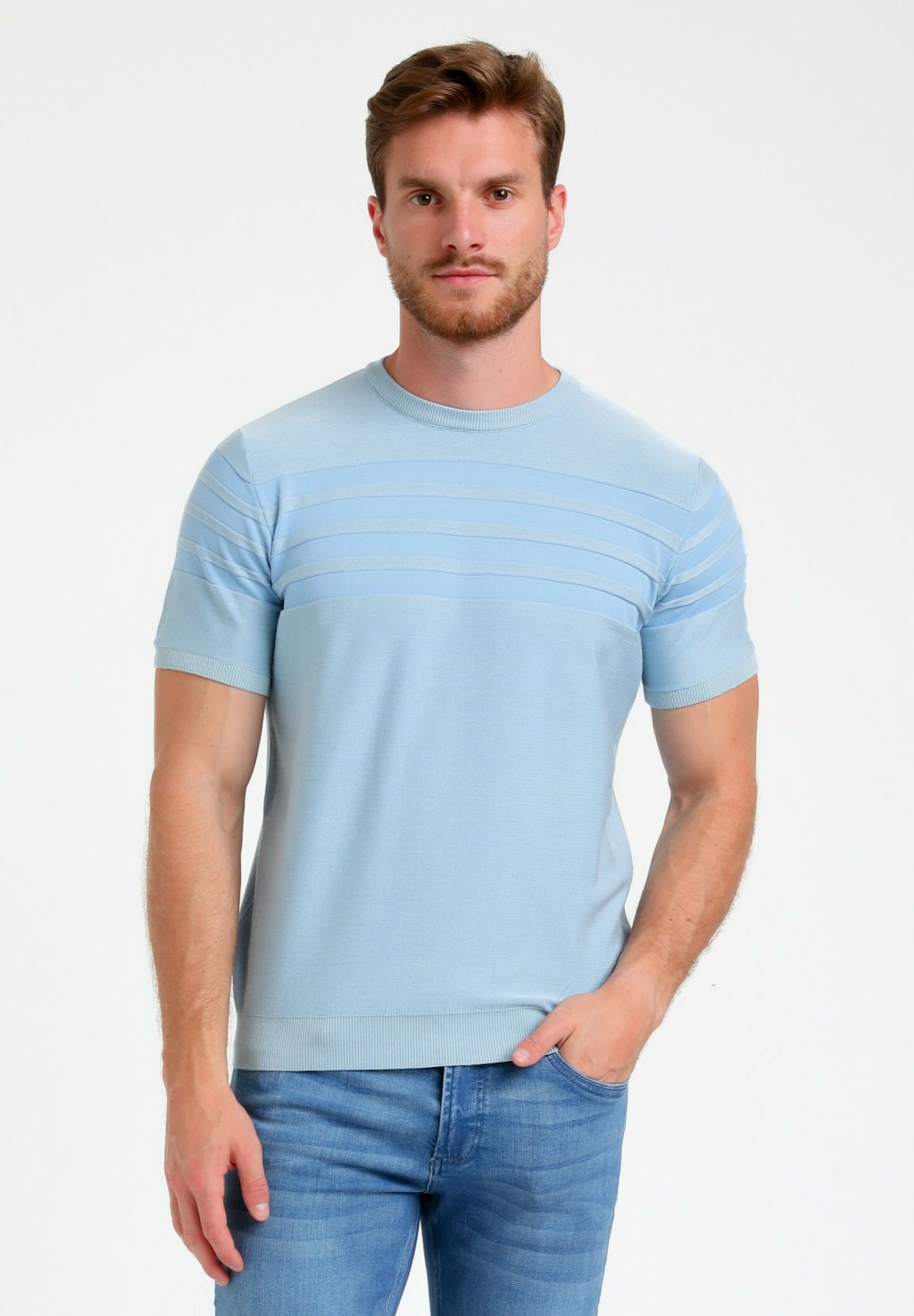 

Футболка с принтом ROUND NECK Gabbiano, синий