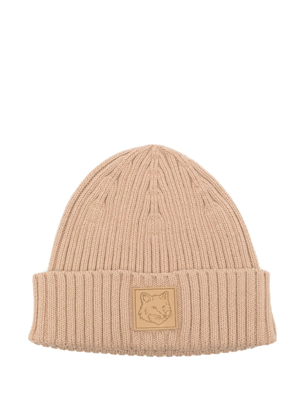 

Шапка бини с нашивкой Maison Kitsuné, коричневый