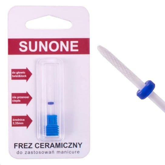 

Керамическая фреза Sunone Medium с прорезями для маникюра и педикюра, синяя