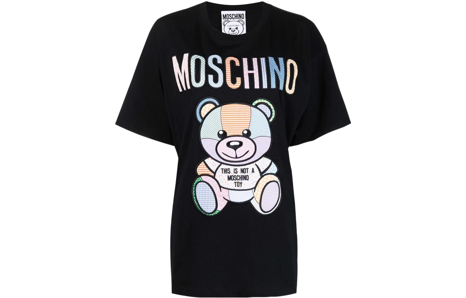 

MOSCHINO Футболка женская, черная, обычная