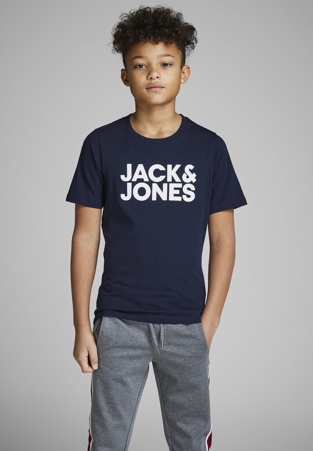 

Футболка с принтом JJECORP LOGO TEE CREW NECK Jack & Jones Junior, цвет navy blazer